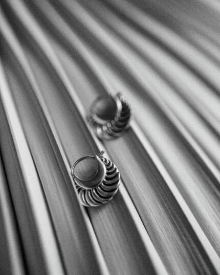 Pendiente Plata Aro Plumas