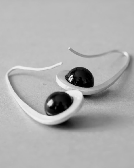 Pendiente Plata Corchea