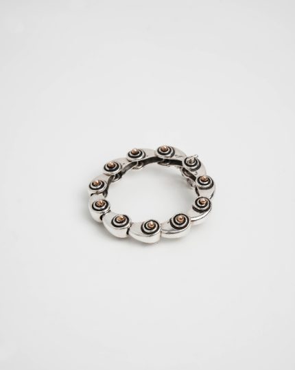 Pulsera plata y bronce Carneros