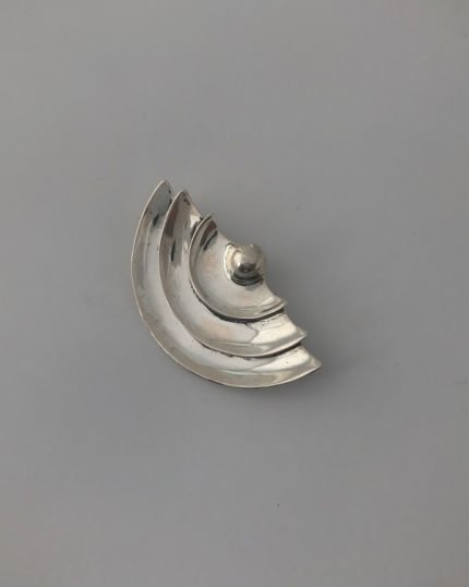 Broche plata Abanico