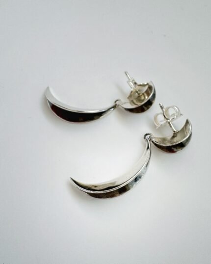 Pendiente plata Doble Vaina