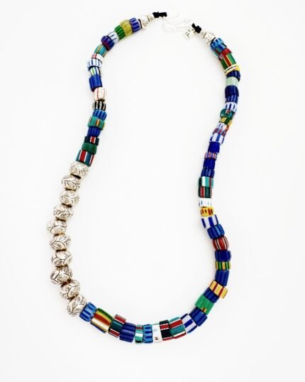 Collar plata y Murano 140