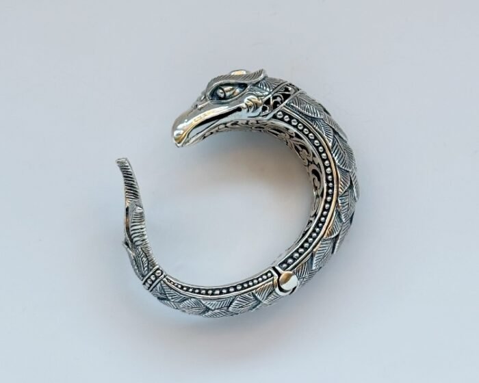 Brazalete plata Ave Fénix - Imagen 1