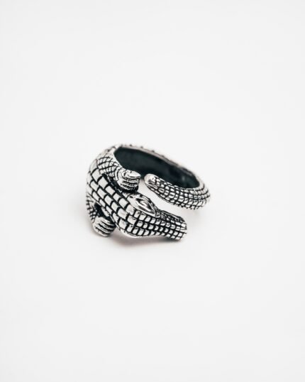 Anillo plata Cocodrilo