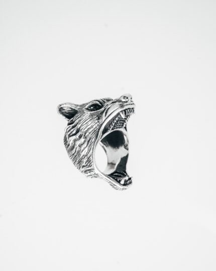 Anillo plata Lobo