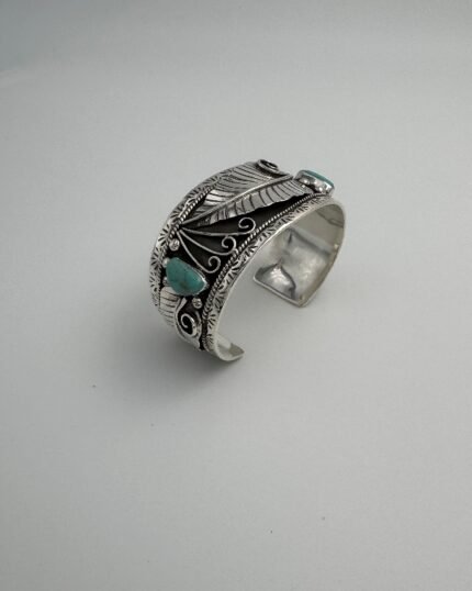 Brazalete plata y Turquesa México