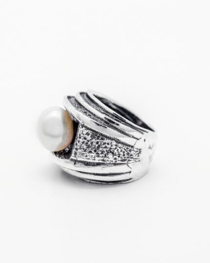 Anillo plata y Perla barroca
