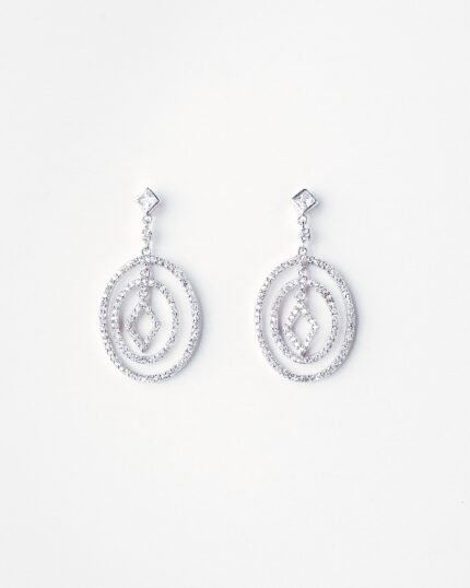 Pendiente plata y Circonita Aros