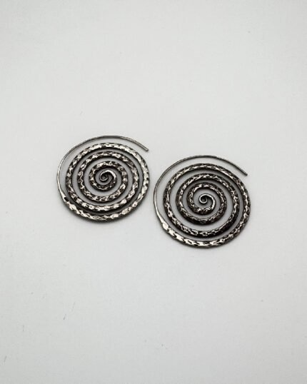 Pendiente plata Thai Espiral 3