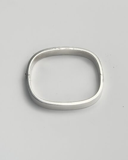 Pulsera plata Aro Cuadrado mediano