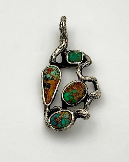 Colgante plata Enramado