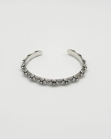 Pulsera rígida plata