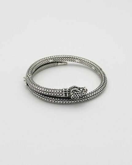 Pulsera plata Serpiente