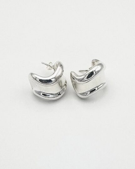 Pendiente plata Aro ancho