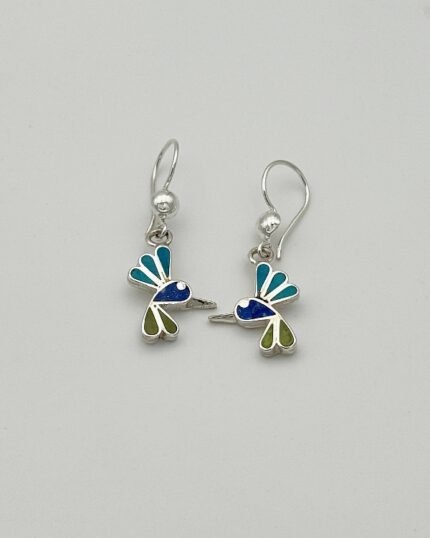 Pendiente plata Colibrí pequeño