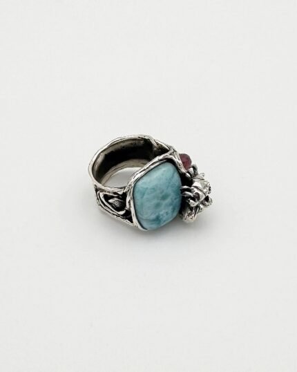 Anillo Plata y Larimar