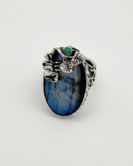 Anillo Plata y Labradorita Escorpión