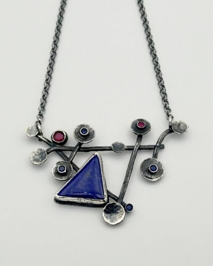 Gargantilla plata Triángulo