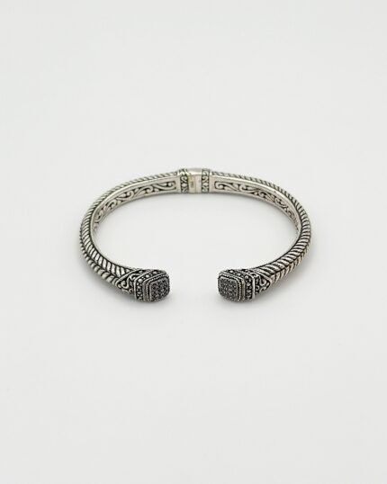 Brazalete plata y Ónix