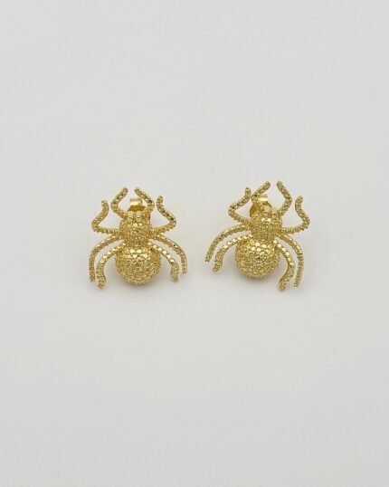 Pendiente plata Araña