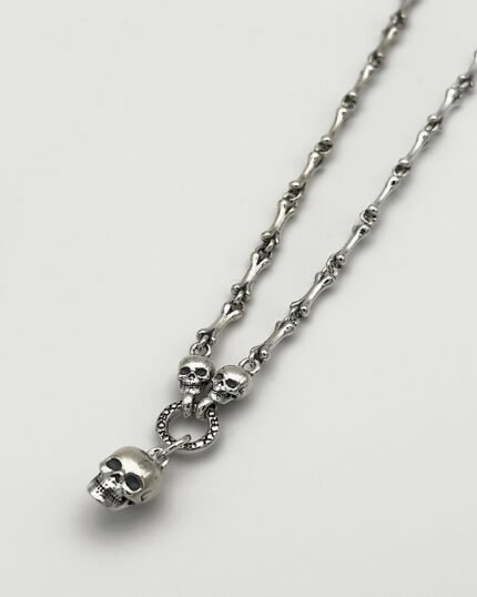 Collar plata Calavera