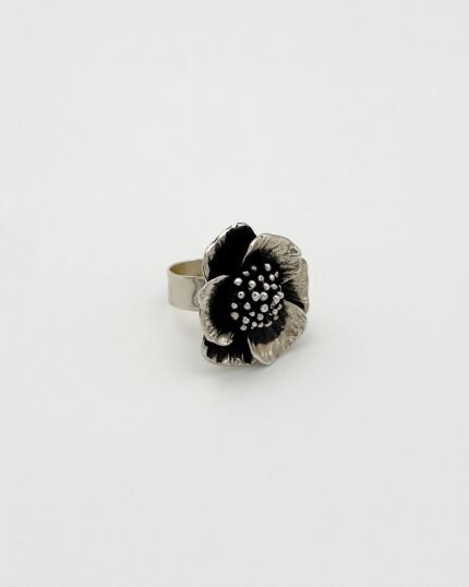 Anillo plata Flor