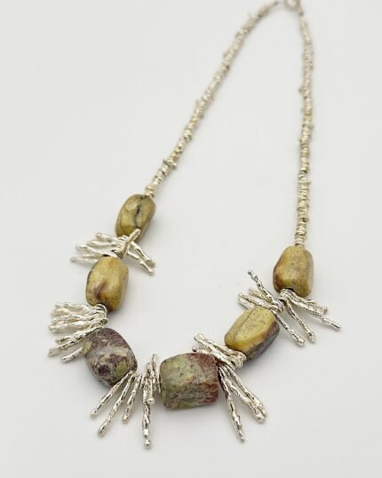 Collar plata y Jaspe