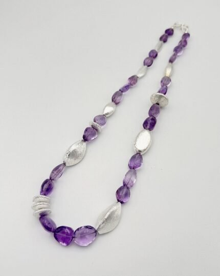Collar plata y Amatista