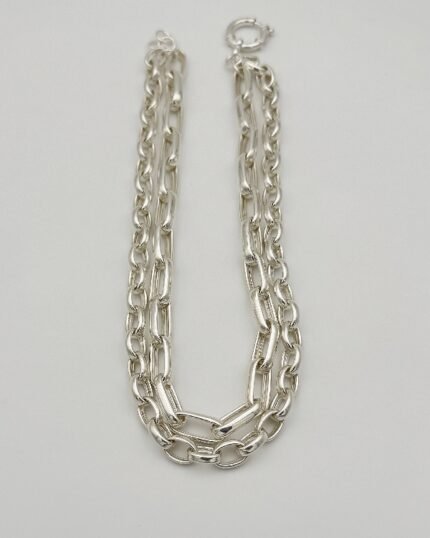 Collar cadenas plata