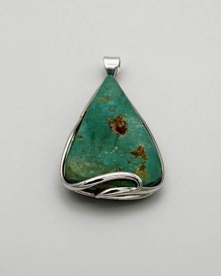 Colgante plata y Turquesa gota
