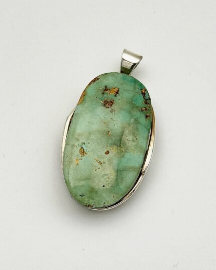 Colgante plata y Turquesa oval