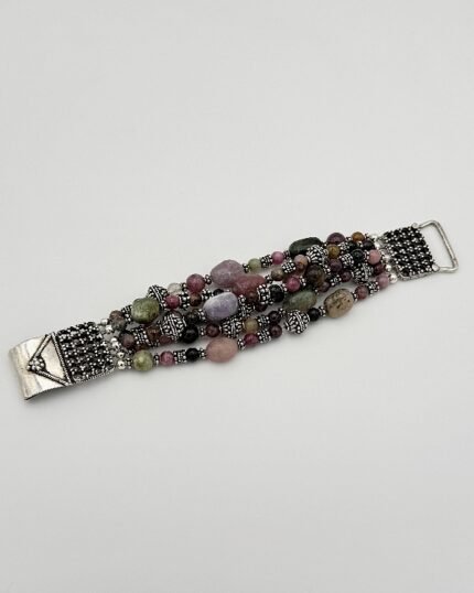 Pulsera Plata y Turmalinas