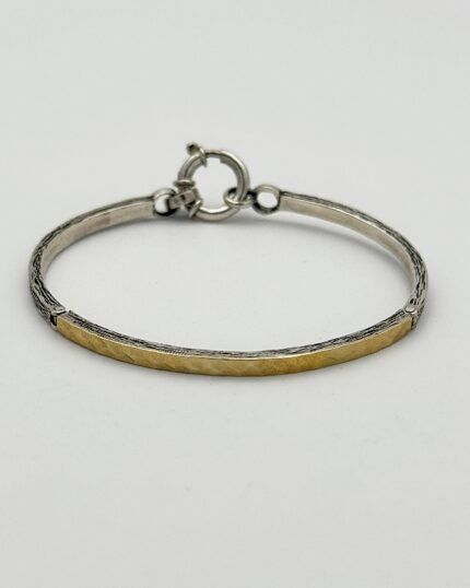 Pulsera plata y oro Ocean