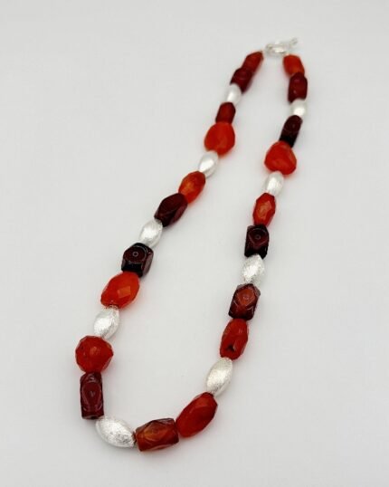 Collar plata y Carneola Gea
