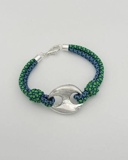 Pulsera en plata Náutica Bahía